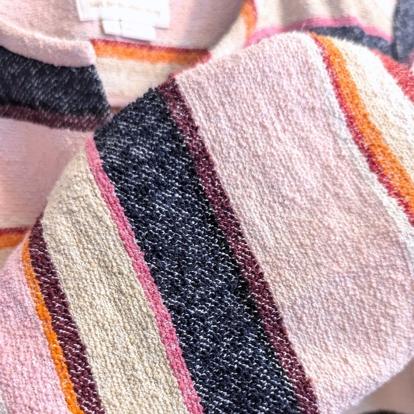 Kate Spade Women's Pink Berber Stripe Jacket Blazer - Picture 8 of 8